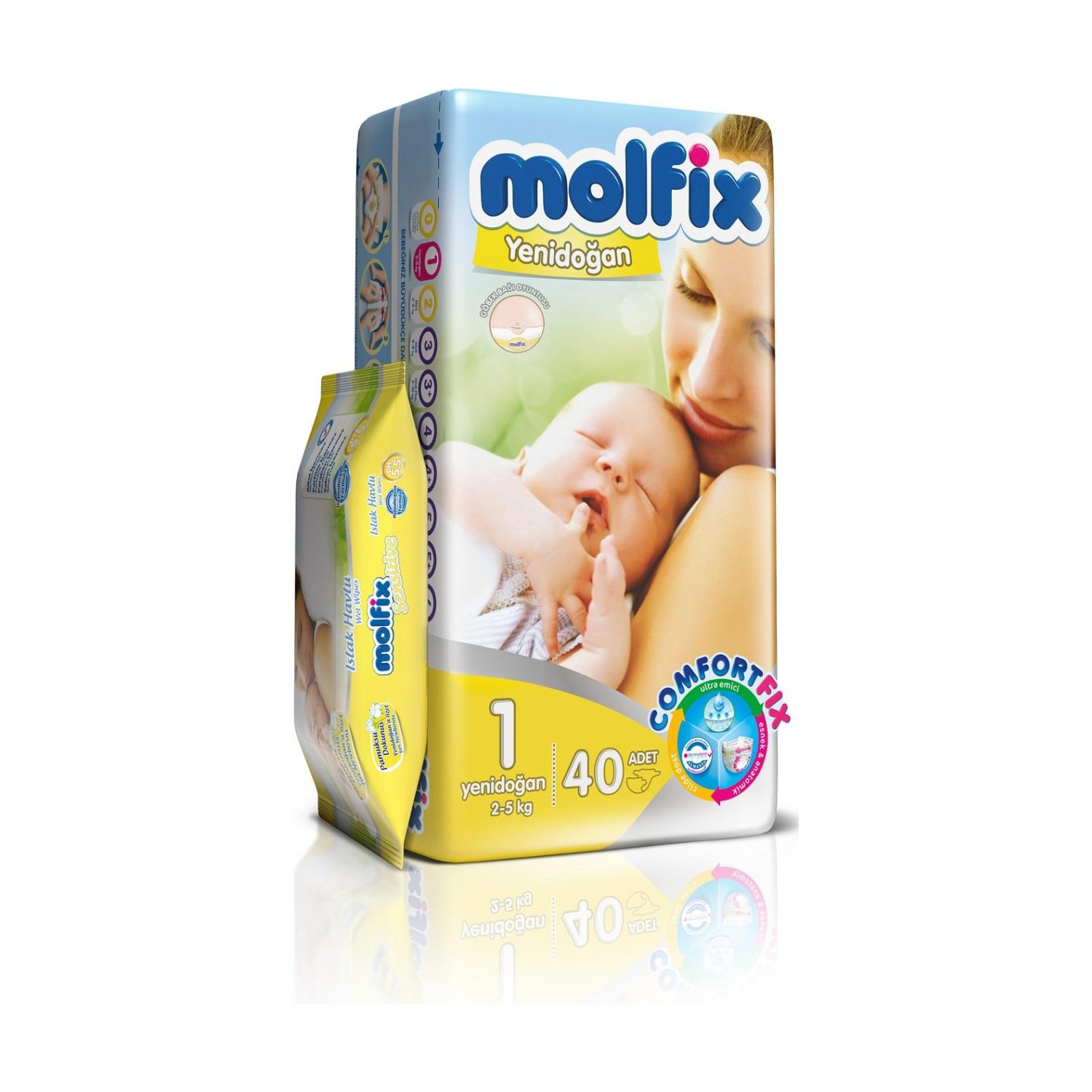 Molfix Bebek Bezi Comfort Fix İkiz Paket Yenidoğan 1 Beden Fiyatı