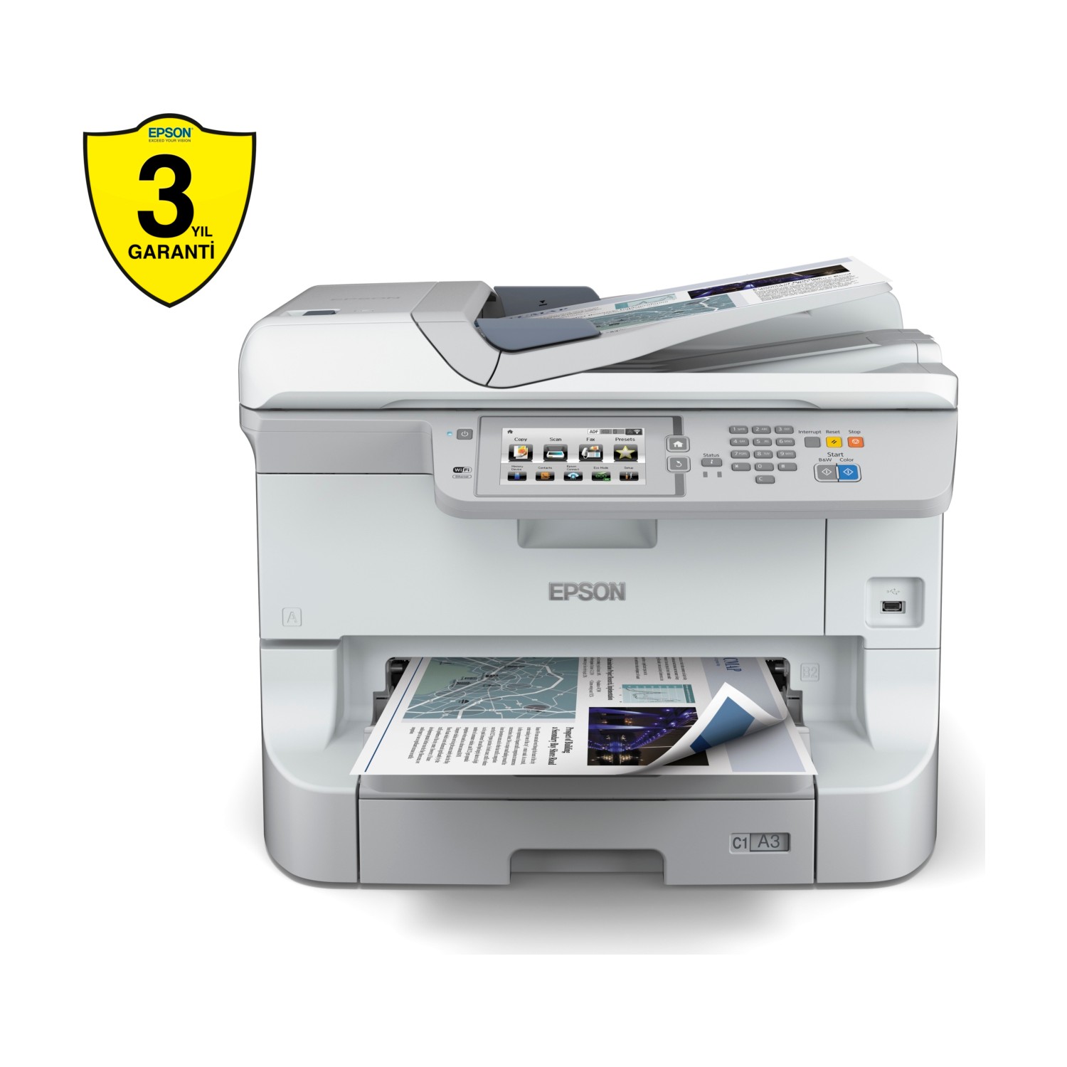  Epson  WorkForce Pro WF  8510  Fax Fotokopi Tarayc Fiyat