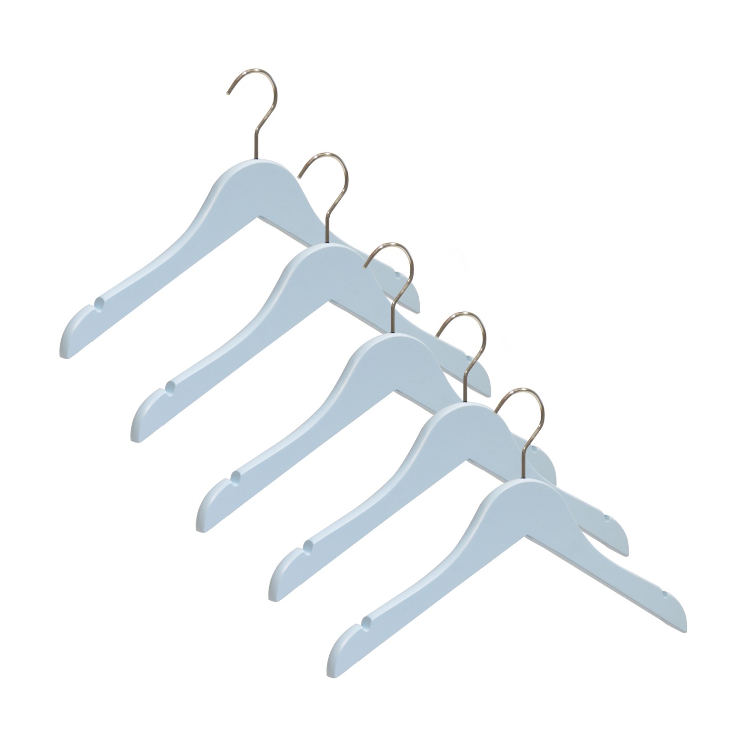 Nyn Ahşap BebekÇocuk Askısı 5�Li Mavi Kayın Ağacı Fiyatı