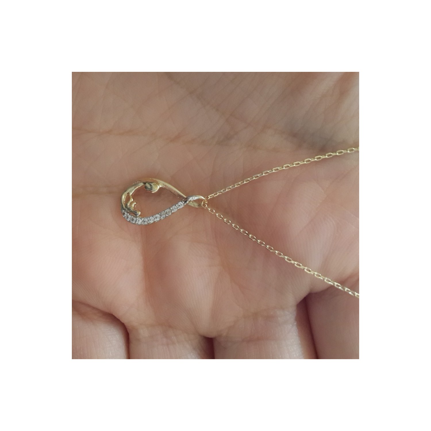 AltınSepeti 14 Ayar Altın Anne Bebek Kolye AS364KL Fiyatı