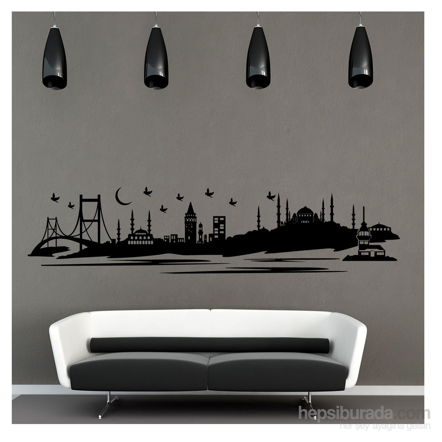 İstanbul Kadife Duvar Sticker 195X45 Cm Fiyatı Taksit Seçenekleri İstanbul Kadife Duvar Sticker 195X45 Cm Fiyatı Taksit Seçenekleri