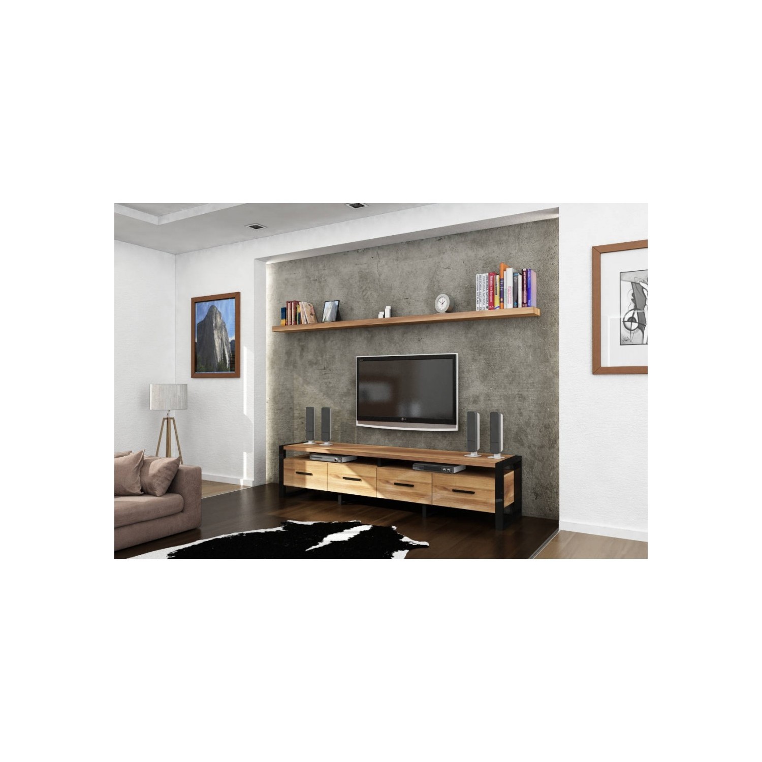 Endustriyel Mobilya Çınar TV Ünitesi 220 cm Fiyatı Endustriyel Mobilya Çınar TV Ünitesi 220 cm Fiyatı