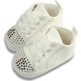 Freesure İsme Özel Kız Bebek Ayakkabı Model 2 Beyaz