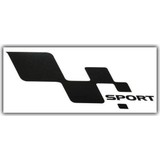 Ozy Sport Damalı Yazı Araba Oto Sticker Büyük ( 1 Takım / Sağ-Sol) ( 14Cm * 27Cm )