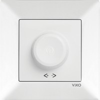 Viko Meridian Beyaz Rotatif Dimmer Anahtar Çerçeveli (600W)