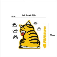 StickerMarket arka Cam Kedi Stickerı Silecekli