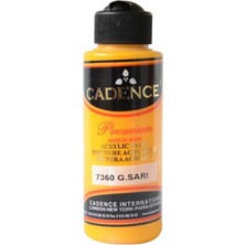 Cadence Premium Akrilik Boya 120ml 7360 Güneş Sarı