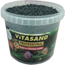 Vitasand Pro-91 Yıkanmış Akvaryum Bitki Kumu Siyah 20kg