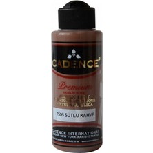 Cadence Premium Akrilik Boya 7595 Sütlü Kahve Yarımat Görünümlü Kaliteli Özellikte 120ml