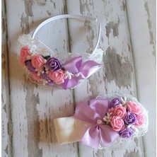 Azebu  Anne Bebek Lohusa Tacı Takımı Mor