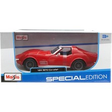 Maisto Chevrolet Corvette 1970 1:24 Model Araba S/E Kırmızı