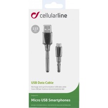 Cellular Line Micro Usb Data Kablosu Siyah