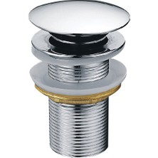 Creavit Lavabo Sifon Başlığı Taşmasız Krom