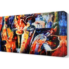 Dekor Sevgisi Enstrumanların Dansı Canvas Tablo  45x30 cm