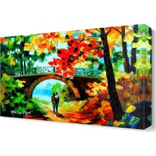 Dekor Sevgisi Aşıklar Köprüsü Canvas Tablo  45x30 cm