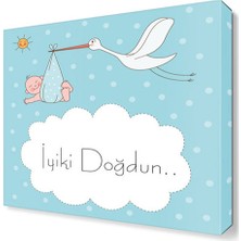 Dekor Sevgisi İyiki Doğdun Canvas Tablo  30x30 cm