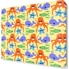 Dekor Sevgisi Ahtapotlar Canvas Tablo  30x30 cm