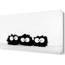 Dekor Sevgisi Üçüzler Canvas Tablo  45x30 cm