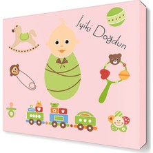 Dekor Sevgisi Doğum Günü2 Canvas Tablo  40x40 cm