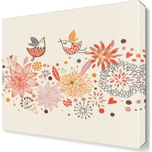 Dekor Sevgisi Desenler Canvas Tablo  30x30 cm