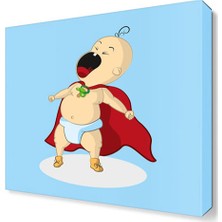 Dekor Sevgisi Super Bebek Canvas Tablo  30x30 cm