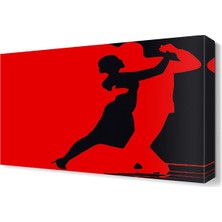Dekor Sevgisi Kırmızı Tango Canvas Tablo  45x30 cm