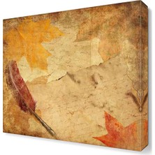 Dekor Sevgisi Tüy Kalem Canvas Tablo  40x40 cm