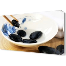 Dekor Sevgisi Masaj Bakım Taşları Canvas Tablo  45x30 cm