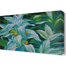 Dekor Sevgisi Mavi Çiçek2 Tablosu 45x30 cm