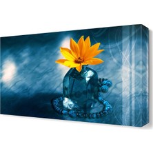 Dekor Sevgisi Şişedeki Çiçek Tablosu 45x30 cm