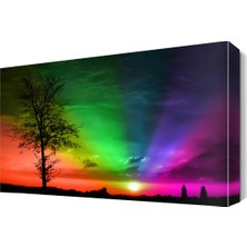 Dekor Sevgisi Renkli Gökyüzü Canvas Tablo 45x30 cm