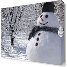 Dekor Sevgisi Kardan Adam 2 Tablosu 45x30 cm