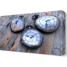 Dekor Sevgisi Üç Saat Tablosu 45x30 cm