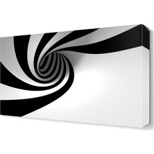 Dekor Sevgisi Siyah Çizgiler Tablosu 45x30 cm