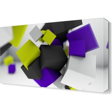 Dekor Sevgisi Dekoratif Kareler Tablosu 45x30 cm