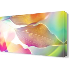 Dekor Sevgisi Pembe Yaprak Tablosu 45x30 cm