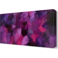 Dekor Sevgisi Mor Yağlı Boya Tablosu 45x30 cm