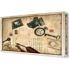 Dekor Sevgisi Eski Eşyalar Tablosu 45x30 cm