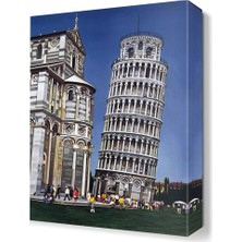 Dekor Sevgisi Pisa Kulesi Tablosu 45x30 cm