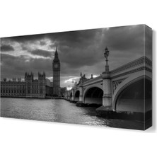 Dekor Sevgisi Westminster Palece Monochrome Tablosu 45x30 cm