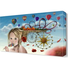 Dekor Sevgisi Paraşütler Tablosu 45x30 cm