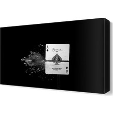 Dekor Sevgisi Yırtık Poker Kağıdı Tablosu  45x30 cm