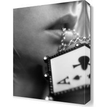 Dekor Sevgisi Poker Kağıdı Tablosu 45x30 cm