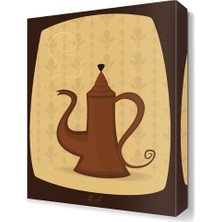 Dekor Sevgisi Coffee Pot Tablosu 45x30 cm