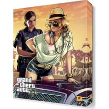 Dekor Sevgisi Kızgın Polis Tablosu 45x30 cm