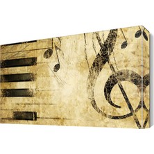 Dekor Sevgisi Piyona Tuşları Canvas Tablo  45x30 cm