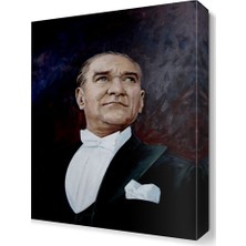Dekor Sevgisi Atatürk Yağlı Boya Tablosu 45x30 cm