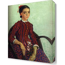 Dekor Sevgisi Kadın Portresi Tablosu 45x30 cm