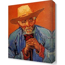 Dekor Sevgisi Şapkalı Adam Tablosu 45x30 cm