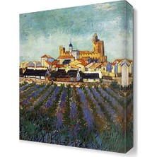 Dekor Sevgisi Mor Tarla Tablosu 45x30 cm